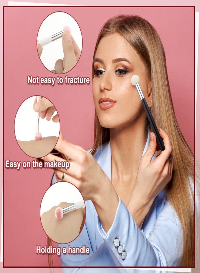 Skyley 10 Pcs Beauty Sponge Makeup Brush Set Sponge Applicator Concealer Brush Soft Head Makeup Brush Double Head Makeup Brush with Eyebrow Brush - Image 4