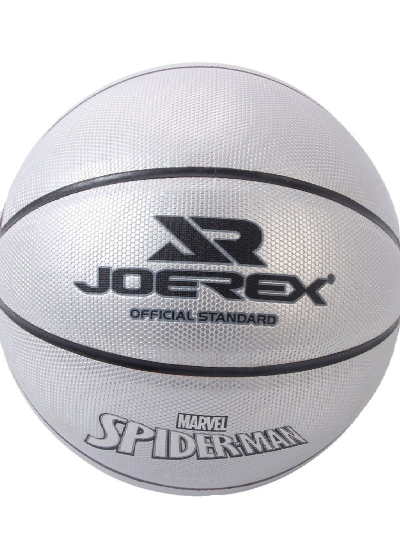 جوريكس كرة السلة، كرة سلة عالية الجودة لجميع الملاعب، كرة سلة مارفل شكل سبايدر مان, مقاس 25 × 25 × 25 سم للعب في الأماكن المغلقة أو الهواء الطلق للمسابقات اللعب الترفيهي للأولاد والبنات والبالغين والأطفال - Image 1