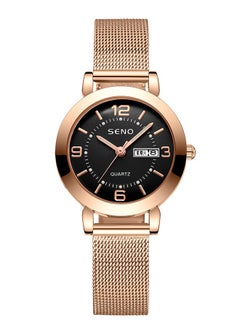 SENO Women's Quartz Luminous Waterproof Double Calendar Watch  - Image 3