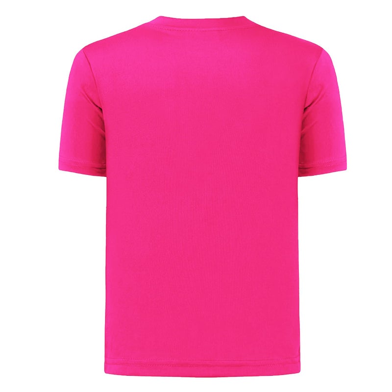 Dreammonkey 4T to Youth Neon Shirt Kids Rash Guard UPF 50+ Dry Fit Athletic Short Sleeve T Shirts for Boys and Girls (Neon Pink S) - Image 4