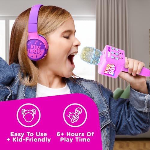 Move2Play, Kidz Bop Karaoke Microphone | The Hit Music Brand for Kids | Toy for Girls & Boys Ages 2, 3, 4, 5, 6, 7, 8+ Years Old | Gift & Birthday Present - Image 4