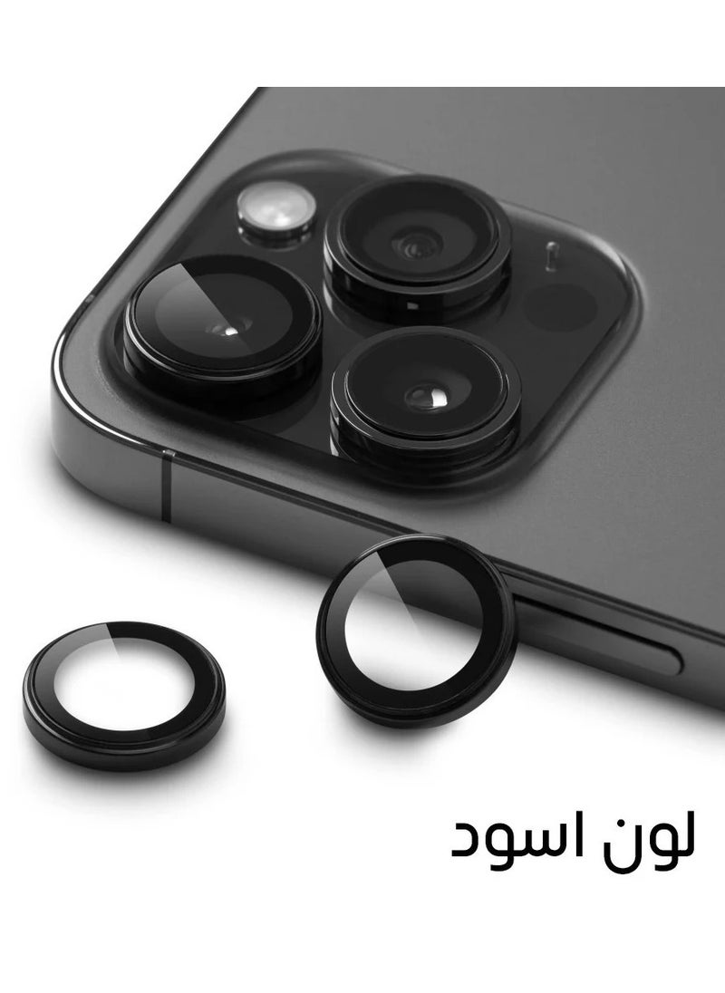darc iPhone 15 and 15 Plus Camera Lens Protector Anti Fingerprint Black  - Image 2