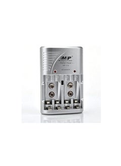 ماركة غير محددة شاحن بطارية ايه ايه/ايه 9 فولت Ni-MH/Ni-CD طراز MP-709 فضي  - Image 1
