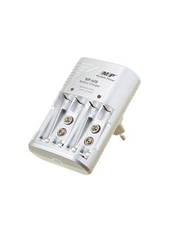 ماركة غير محددة شاحن بطارية ايه ايه/ايه 9 فولت Ni-MH/Ni-CD طراز MP-709 فضي  - Image 2
