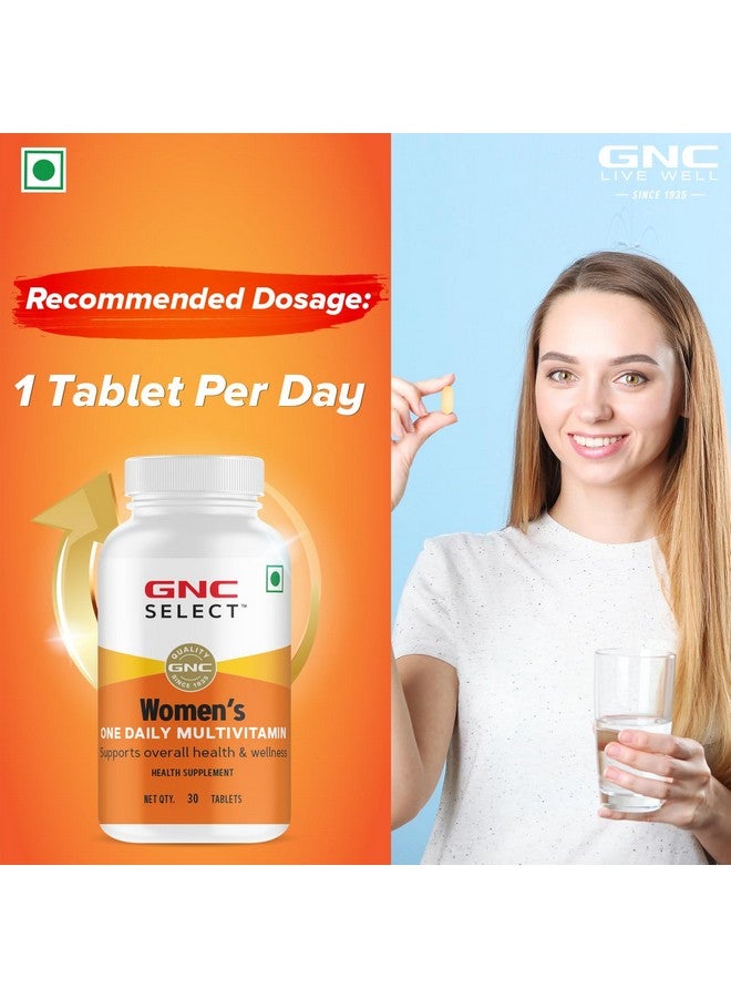GNC Women’s One Daily Veg Multivitamins |30 Tablets| Supports Overall Health & Wellness | With Biotin, Vitamin B12, A, C & D3| Imported| Formulated In USA - Image 4