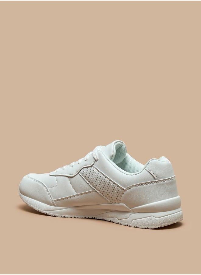 LBL by Shoexpress Solid Low Ankle Lace-Up Sneakers  - Image 2