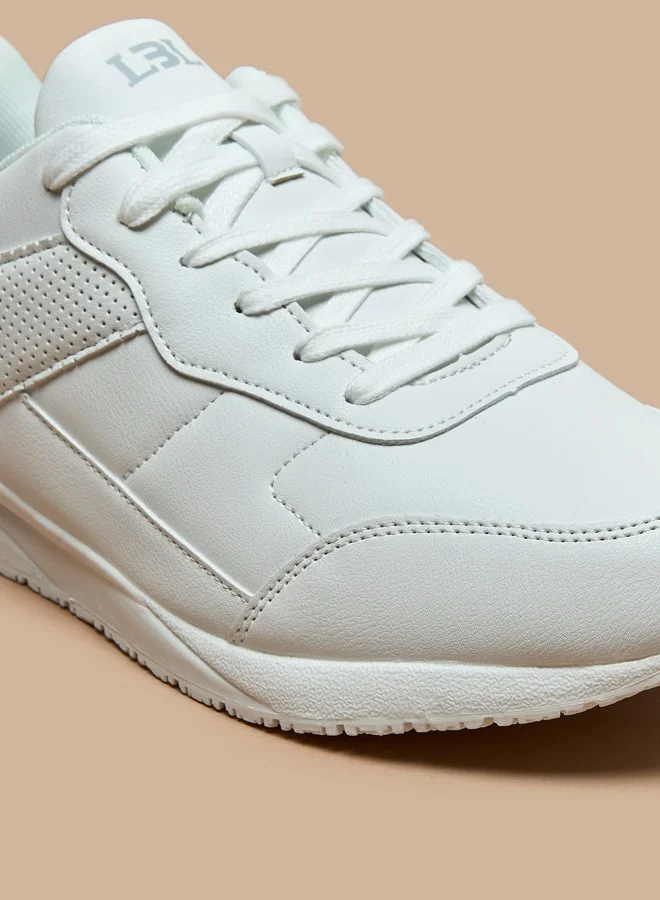 LBL by Shoexpress Solid Low Ankle Lace-Up Sneakers