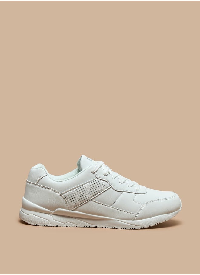 LBL by Shoexpress Solid Low Ankle Lace-Up Sneakers  - Image 3