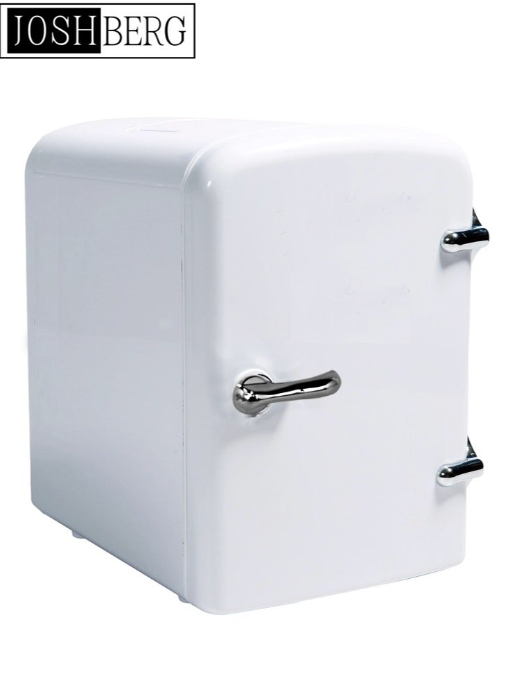 Joshberg Mini Fridge, 4 Liter /6 Cans Skincare Fridge for Bedroom, Dorm, Car, Office,  Small Compact Fridge, Thermoelectric Cooler and Warmer  - Image 1