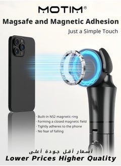 Motim 1.6m Magnetic Tripod for iPhone Extendable Stand with Remote for iPhone 15/14/13/12 & Android Phones  - Image 2