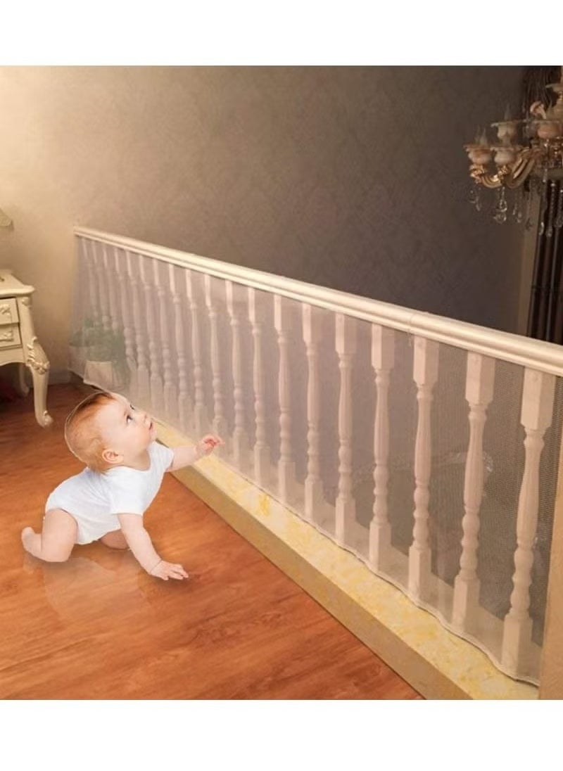 Gonice Durable Adjustable Child Banister Safety Guard Removable Balcony And Stairway Safety Net 300cm*79cm  - Image 1