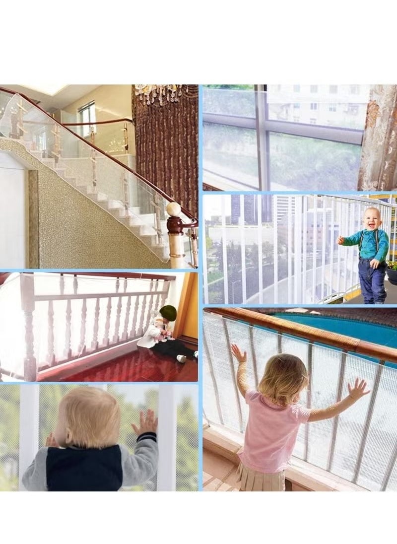 Gonice Durable Adjustable Child Banister Safety Guard Removable Balcony And Stairway Safety Net 300cm*79cm  - Image 3