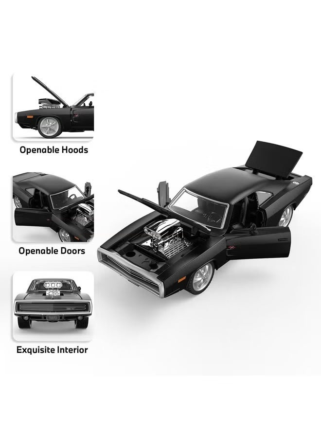 Furious 1:32 1970 Dom's Dodge Charger Die-cast Car, Toys for Kids and Adults - Image 3