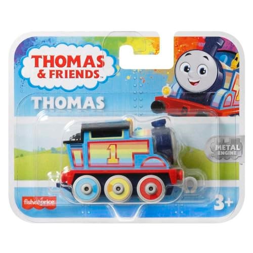 THOMAS & FRIENDS قطار اللعب القابل للدفع قوس قزح من توماس وأصدقائه من فيشر-برايس للأطفال من عمر 3 سنوات وما فوق - Image 5