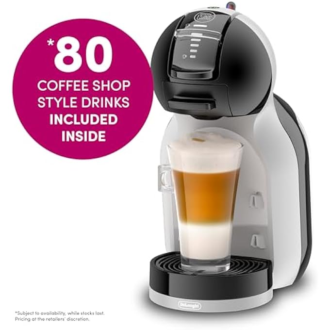 ريحني مجموعة أدوات البدء لماكينة صنع القهوة كبسولات صغيرة من نسكافيه دولتشي غوستو ديلونجي، طراز Edg155 Bg، أسود ورمادي - Image 4