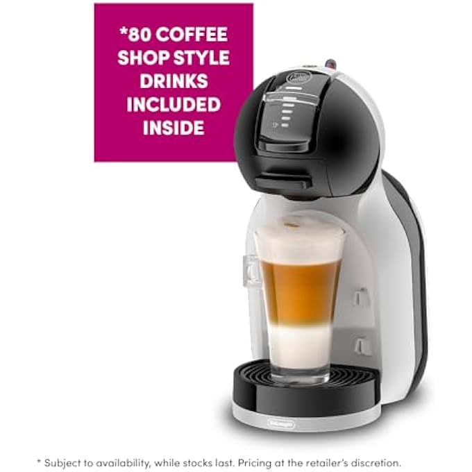 ريحني مجموعة أدوات البدء لماكينة صنع القهوة كبسولات صغيرة من نسكافيه دولتشي غوستو ديلونجي، طراز Edg155 Bg، أسود ورمادي - Image 5