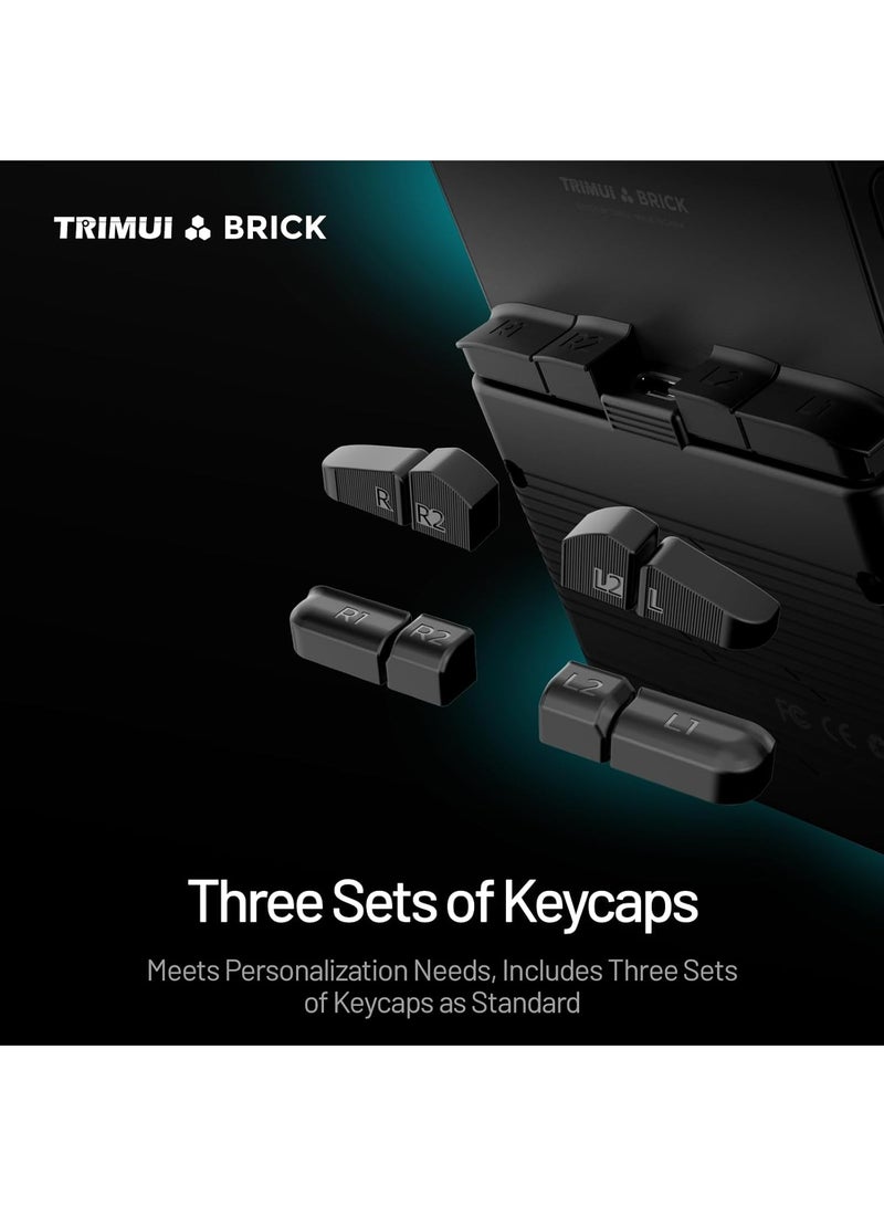 تريميو وحدة ألعاب ميني ريترو المحمولة، جهاز ألعاب فديو بحجم 3.2 إنش مع شاشة IPS، بطاقة TF سعة 128 جيجابايت، أكثر من 14000 لعبة كلاسيكية، أكثر من 30 محاكي، بطارية بسعة 3000 مللي أمبير، نظام لينكس - أسود - Image 5