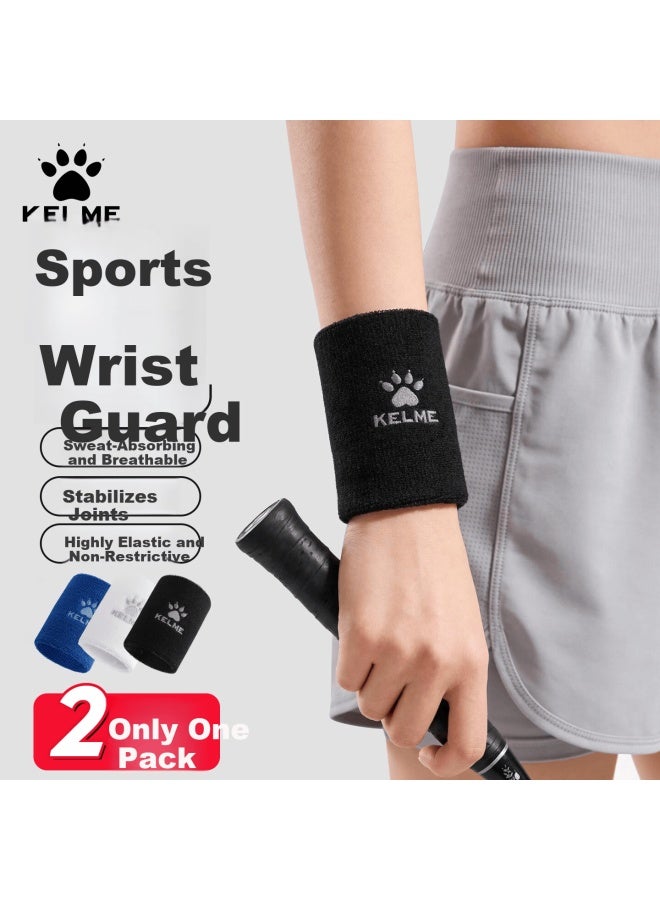 Kelme Wristbands Sports Fitness Basketball Sweat-absorbing Extended Wrist Guards For Men And Women Training Injury Protection - Image 1