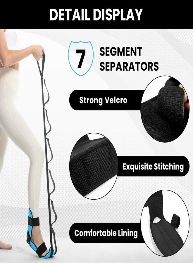 JIURUN Foot and Calf Stretcher for Plantar Fasciitis Relief - Foot Rocker with Yoga Stretching Strap, Hamstring & Achilles Stretcher - Non-Slip Home Physical Therapy Equipment for Flexibility & Recovery - Image 4