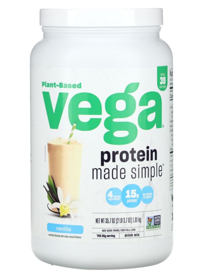 Vega Plant-Based Protein Made Simple Vanilla 2 lbs (3.7 oz) 