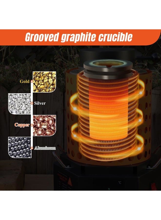 TOAUTO 5KG Graphite Crucible, High Purity Metal Melting Casting Ingot Mould for Gold Silver Copper Brass Aluminum Jewelry Tools - Image 5