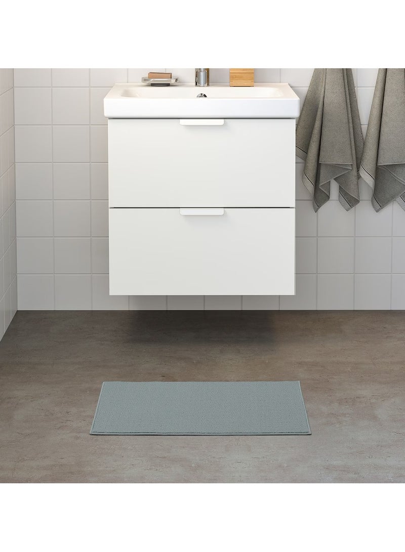 Selecto Hub Bath Mat Quick-Drying, 100% Polyester and Latex Backing Grey, 40 x 60 cm - Image 2
