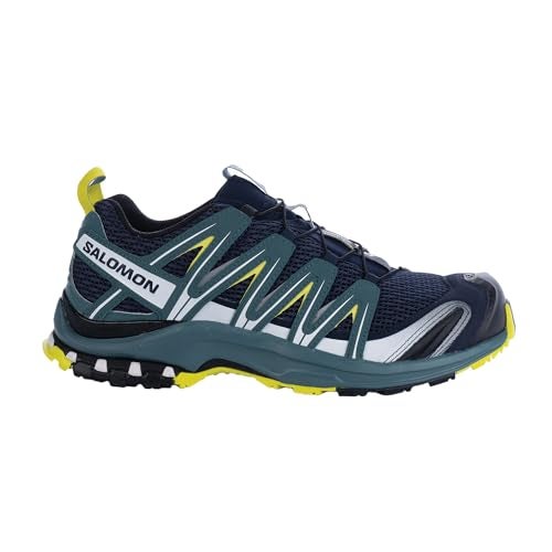 Salomon Mens XA PRO 3D Trail Running Shoes Navy BlazerHydroEvening Primrose 75 - Image 3