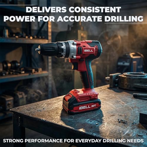 IBELL TOOLS iBELL One Power Series Cordless Impact Drill CD20-30 | 20V Brushed Motor | 30Nm Torque | 2-Speed Gearbox | 10mm Automatic Chuck | 1450 RPM | Includes 2.0Ah Battery, Charger & BMC Box - Image 2
