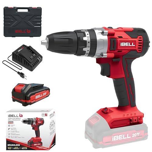 IBELL TOOLS iBELL One Power Series Cordless Impact Drill CD20-30 | 20V Brushed Motor | 30Nm Torque | 2-Speed Gearbox | 10mm Automatic Chuck | 1450 RPM | Includes 2.0Ah Battery, Charger & BMC Box - Image 1