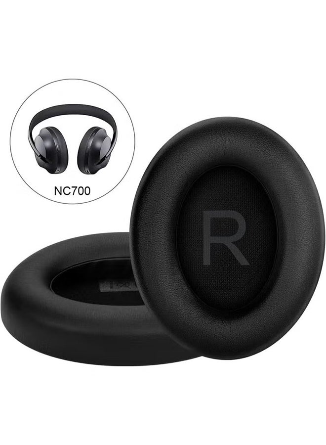 YJ Bose Ear Pads Replacement Kit for Bose 700 Noise Cancelling Headphones (NC700), Softer PU Leather, Luxurious Memory Foam, Added Thickness, Extra Durable Ear Cushions (Black) - Image 2