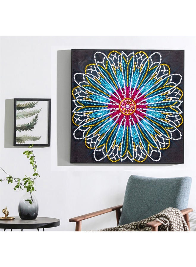 NIBEMINENT DIY 5D Diamond Painting Flower Pattern Special-shaped Embroidery Home Decor Multicolour 32.00*2.00*8.00cm - Image 4