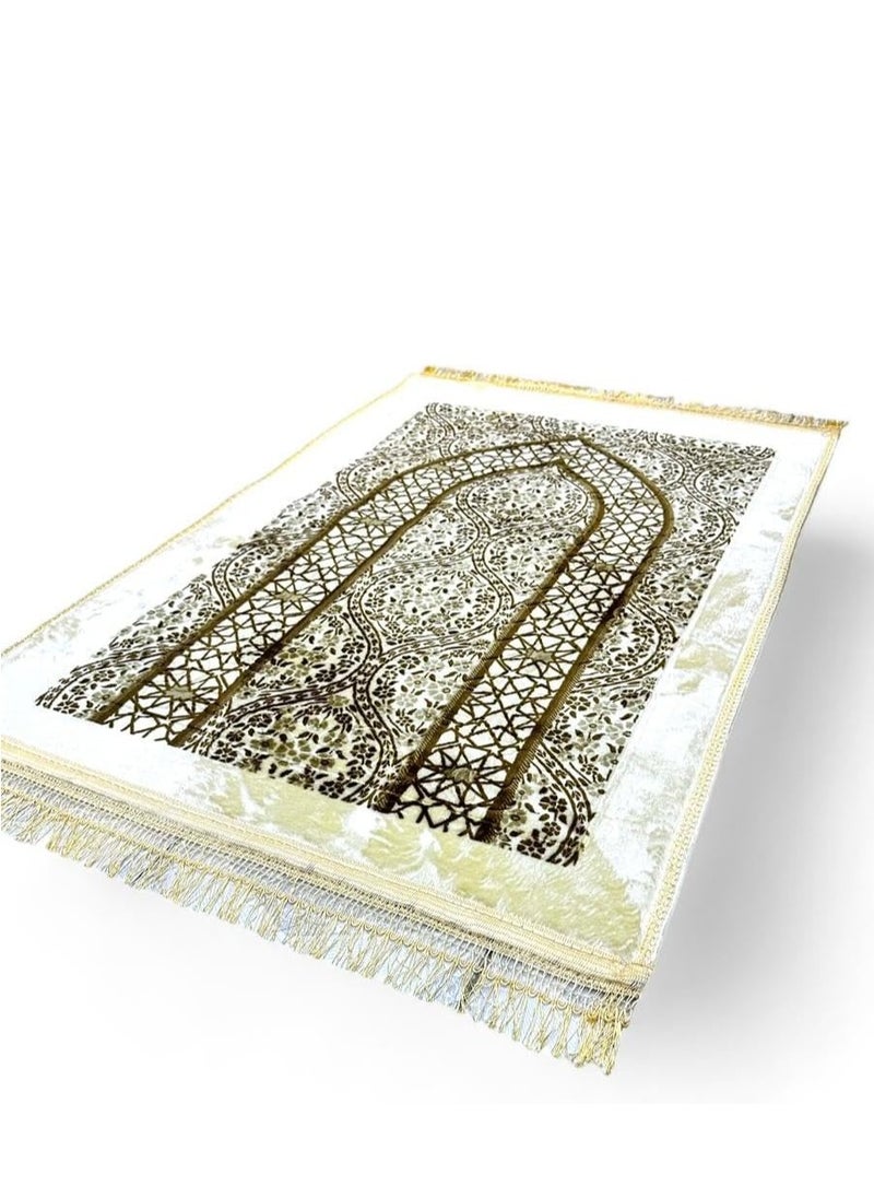 Salam Gifts - An engraved and soft prayer rug with a luxurious and comfortable velor face, suitable for both genders - Image 1