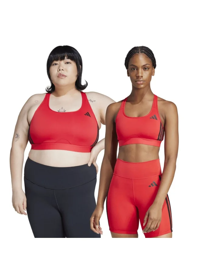 اديداس adidas PWRCT MS 3S BRA Red Training BRA for Women - 2XSB