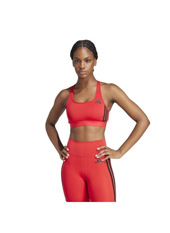 adidas Originals powerreact train medium support 3-stripes women bra - Image 5