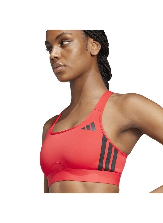adidas Originals powerreact train medium support 3-stripes women bra - Image 4