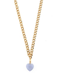ORELIA LONDON SP Heart & Chunky Chain Necklace BLA  - Image 1