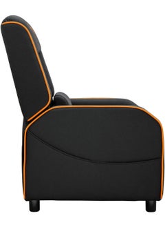 Cougar Cougar Ranger One Gaming Recliner Chair – Black/Orange, Woven Fabric Surface, Adjustable Backrest, Side Storage Pocket, Headrest & Lumbar Pillows, Supports Up to 150kg | 3MRAOORB.0001  - Image 4