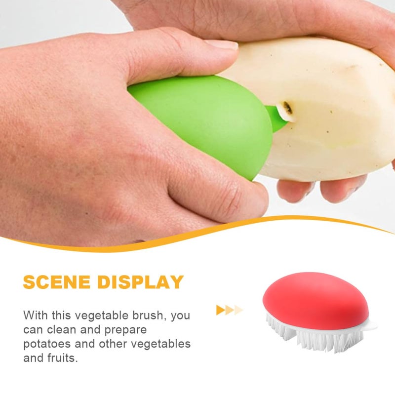 Multi Functional Vegetable Fruit Potato Scrubber Brush Non Scratch Kitchen Tool - Image 4