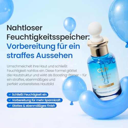 CLIV Carnosine Ampoule Korean Skincare Hydrating Smoothing Face Serum with Carnosine Retinol Peptides Moisture Layering for Skin Balance balloon serum 101 fl oz - Image 3