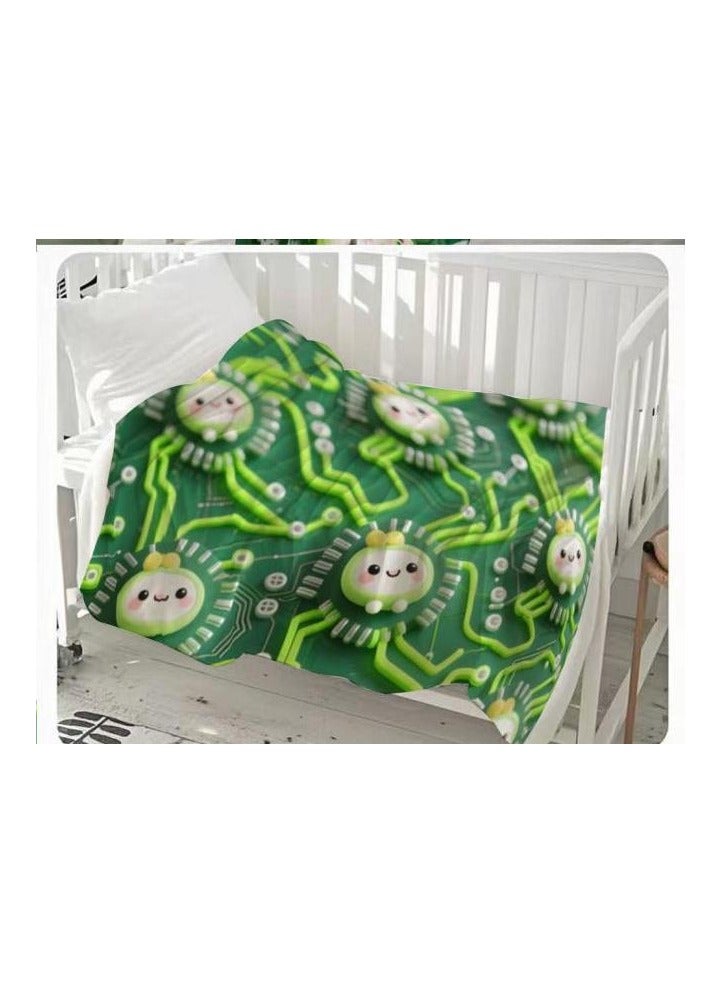 عام بطانية رقيقة من الفانيلا (دافئة ومريحة، ومناسبة للنوم واستخدام الألعاب وإزالة الغبار ومقاومة للرمل) 150 سم * 200 سم - 583 - Image 1