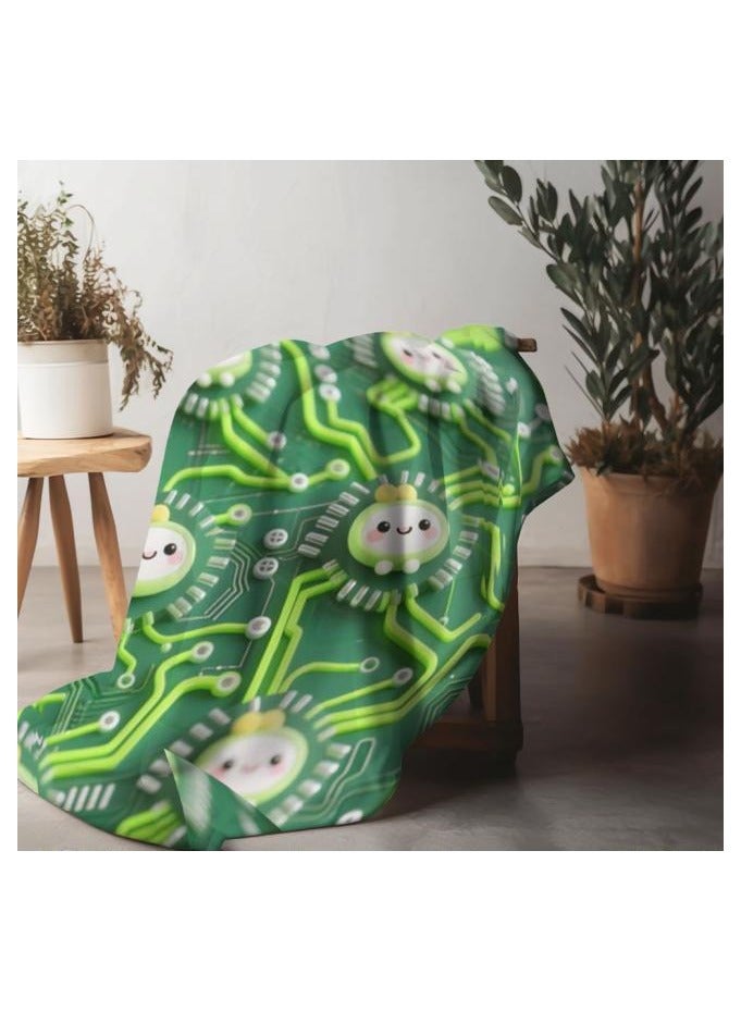 عام بطانية رقيقة من الفانيلا (دافئة ومريحة، ومناسبة للنوم واستخدام الألعاب وإزالة الغبار ومقاومة للرمل) 150 سم * 200 سم - 583 - Image 4