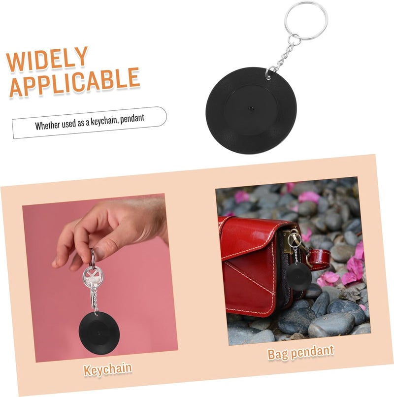 PRETYZOOM Record Coaster Keychain Vinyl Record Ornament Vintage Vinyl Record Hip Hop Vinyl Key Decoration Purse - Image 4