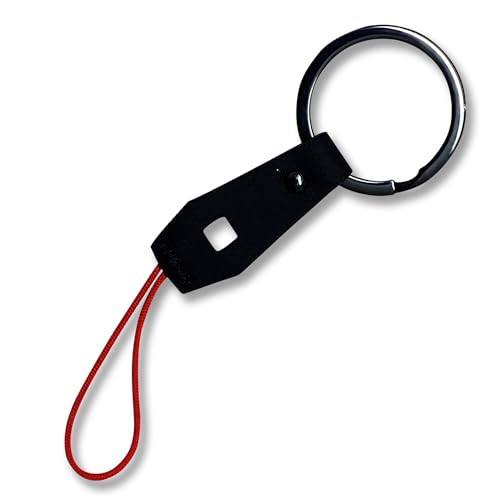 Utopicar Keychain, Black Hypalon Key Fob Rope - Lightweight Car Keyholder, Compatible with Tesla Model S/Y/3 - Image 1