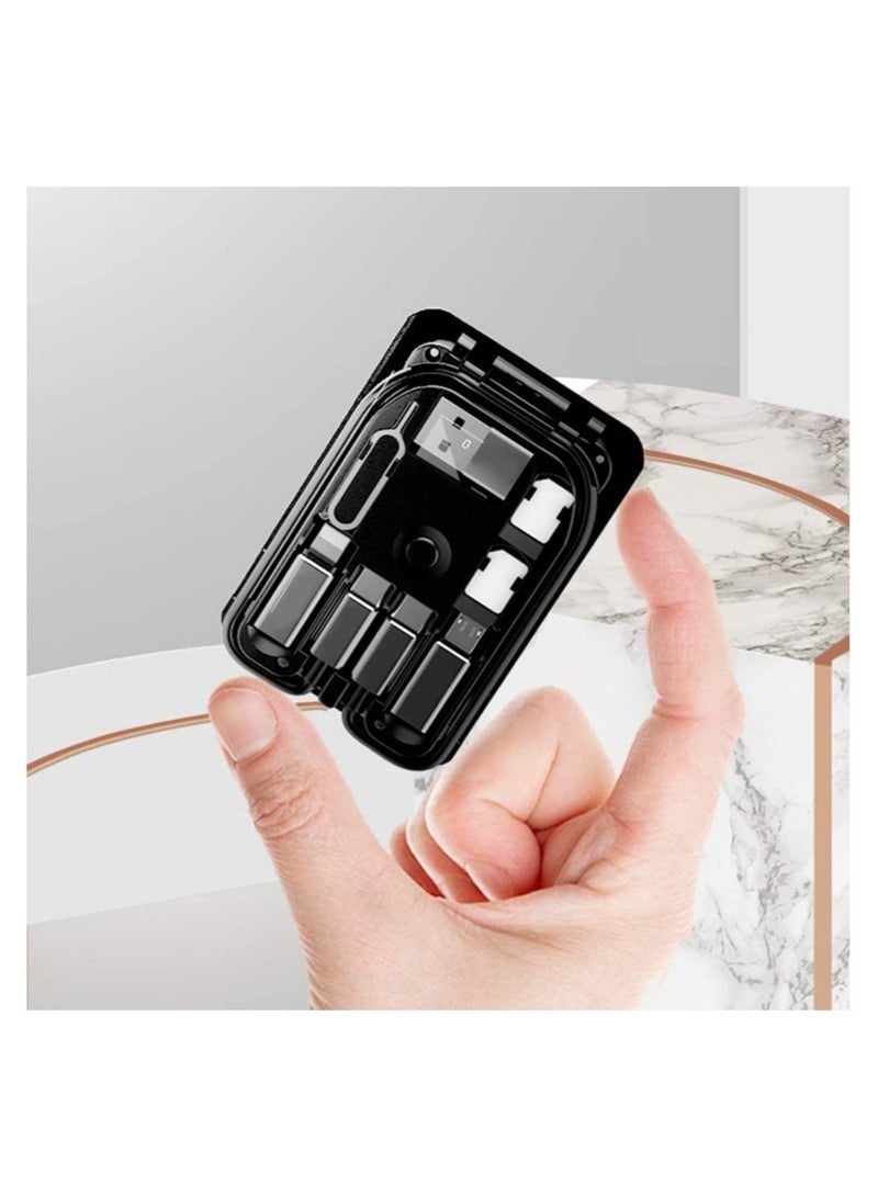 ELTRAZONE Urban Survival Card Data Cable, Multi-Type Charging Cable Convertor, Multi-Function Wireless Charger Adapter, Built-in Card Reader, Can Use as Phone Holder - Image 2