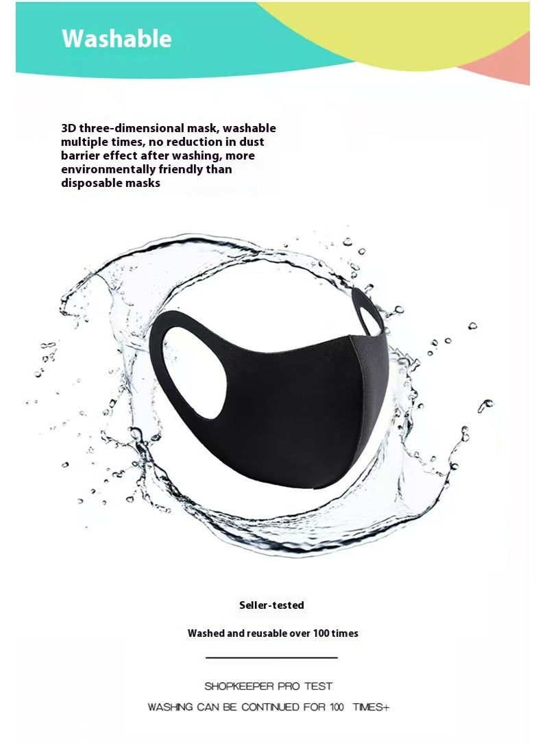3D fashion reusable mask, washable protective mask with a cool touch that is dustproof, fog-proof, and pollen-proof - Image 3