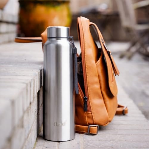 Clazkit Amaze Pro Classic 1000ml Sporty Stainless Steel Water Bottle|ISI Certified| SLeakproof, Rust-Free, BPA-Free, Durable for College, Fridge, Sports, Gym, Yoga & Office – Easy to Clean & Reusable - Image 1