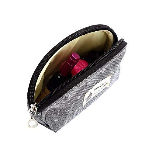 Awestuffs Portable Cosmetic Bags Set of 3 Different Sizes Makeup and Toiletry Pouch Purse Bag for Travel or Daily Use (Set of 3) (Grey) - Image 5