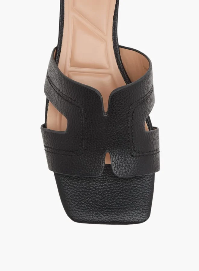 Celeste Womens Solid Slip-On Sandals With Wedge Heels