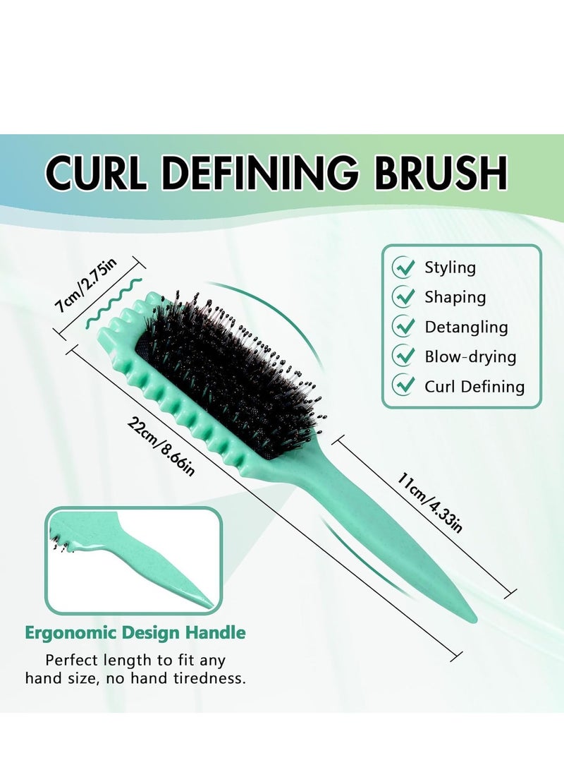 general Curl Defining Brush, Curly Hair Brush, Curl Defining Brush, for Combing and Shaping Men and Women, Reduces Pulling and Separating Curls for Defined Curls - Image 5