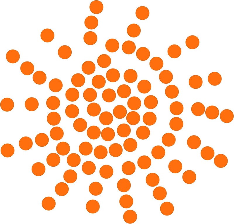 PARLAIM 1050 PCS 3/4 Inch Round Color-Code Dot Stickers Color Coded Label Circle Stickers for Office (Neon Orange) - Image 5